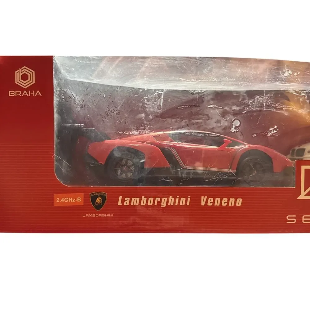 Braha 1:24 RC Car Set Lamborghini Veneno & BMW X6 Police Dual Pack NIB 2.4GHz